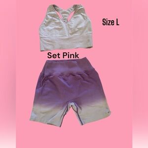PINK Victoria's Secret Purple Ombre Kids Shorts